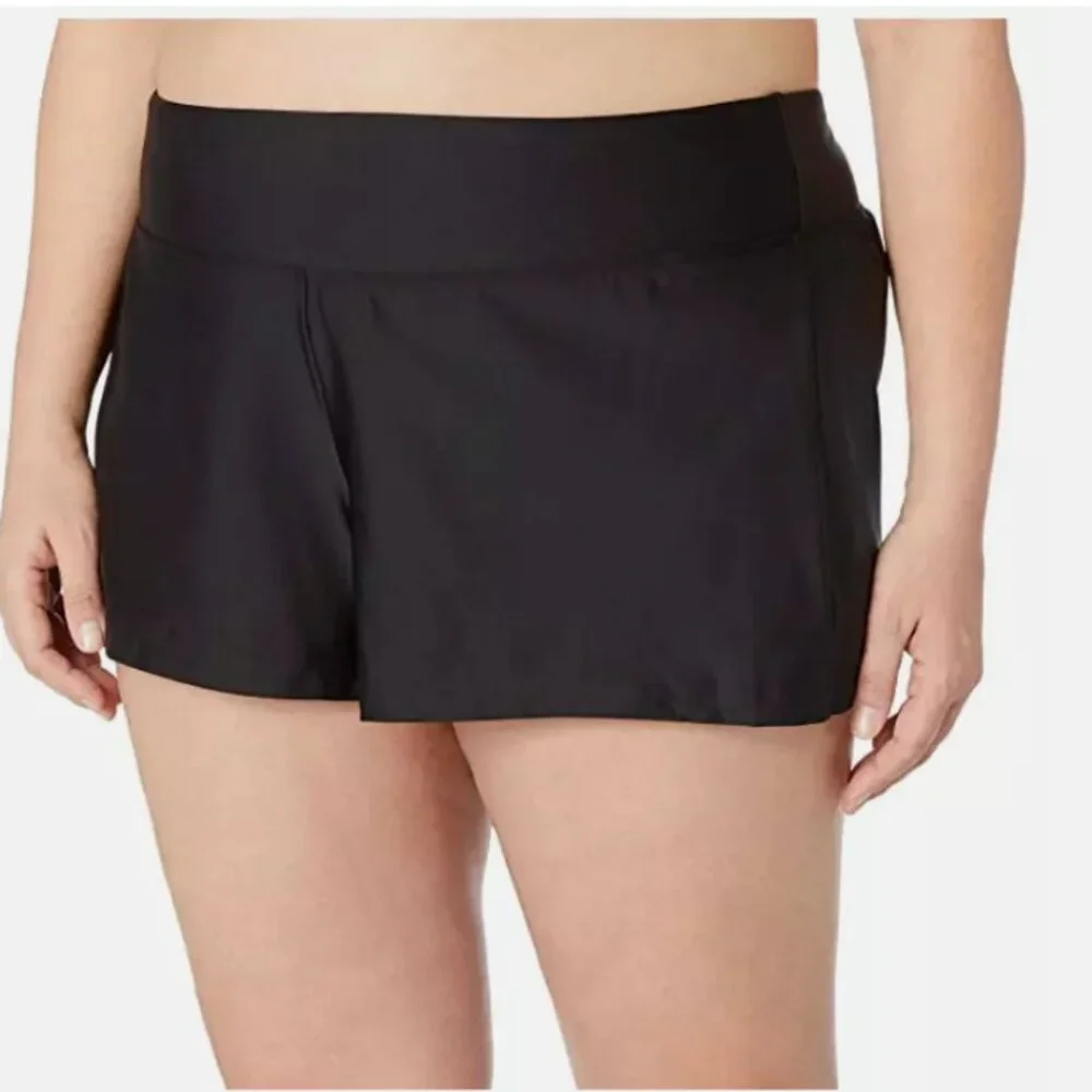 Coastal Blue Women's Plus Size Bikini Bottom Shorts Size XL(16-18) 00422